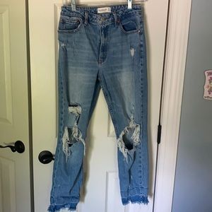 Abercrombie high-rise mom Jean
